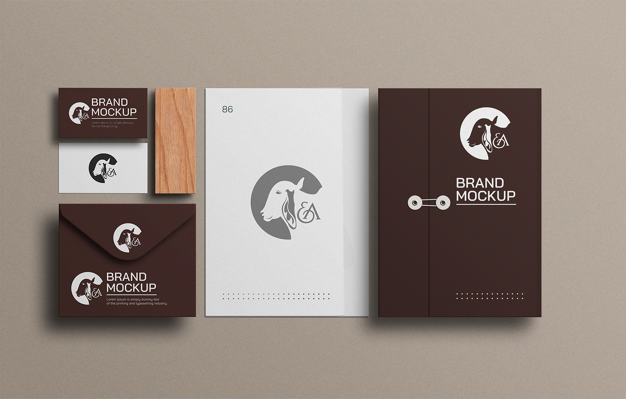 Creación de Papelería EA Empresa Ganadera - Diseño corporativo único