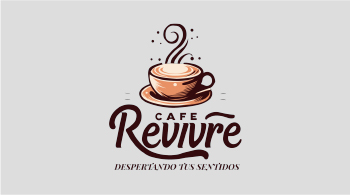 Creación de Logo Café Revivre - Identidad visual para cafetería